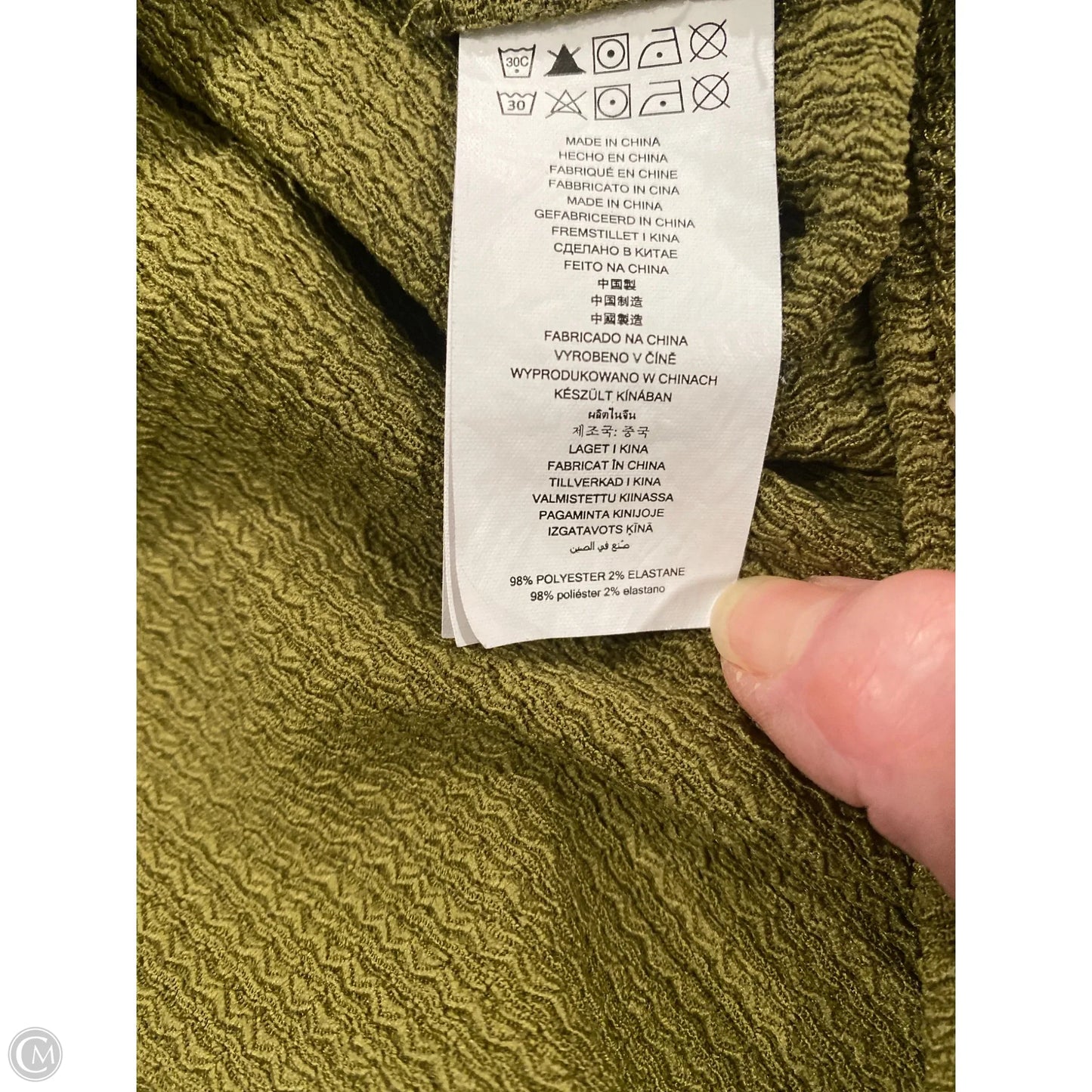 Top Long Sleeve By Michael By Michael Kors In Green, Size: Xl