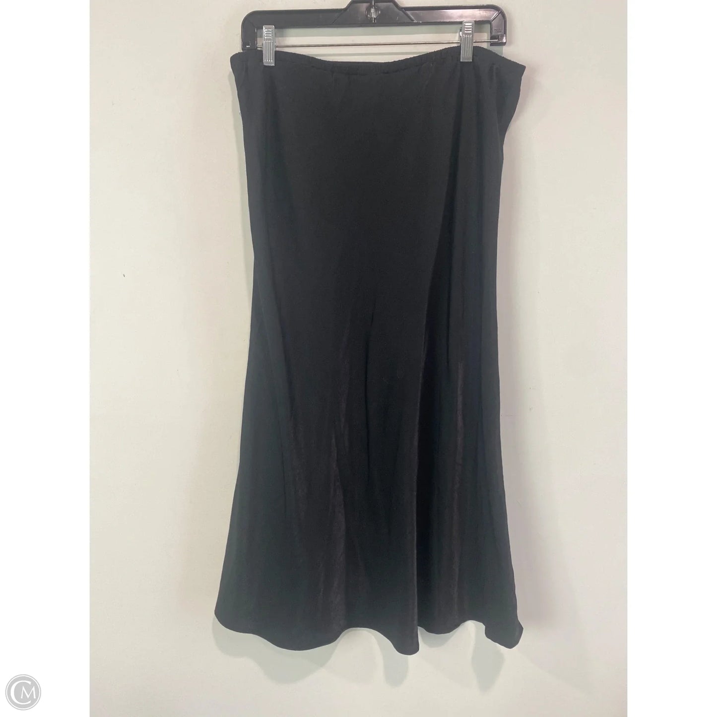 Skirt Midi By Time And Tru In Black, Size: L