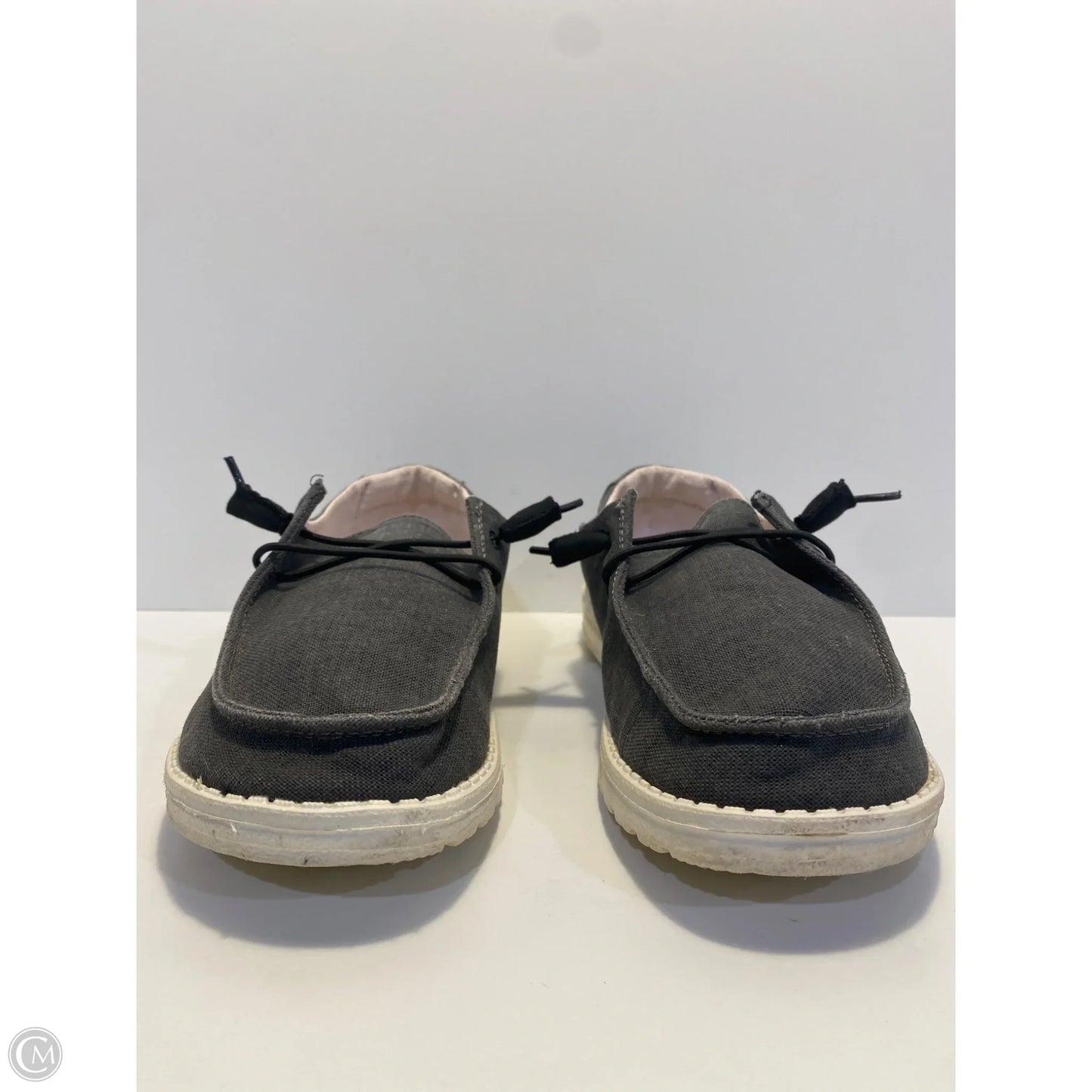 Shoes Flats By Hey Dude In Grey, Size: 9