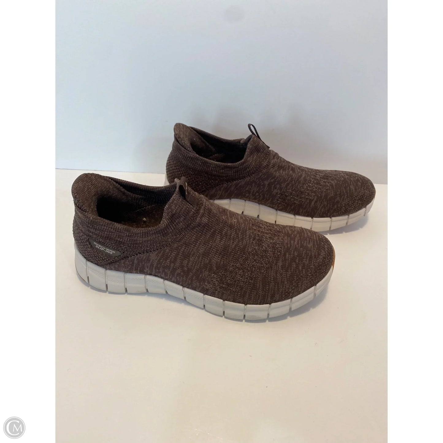 Shoes Athletic By Skechers In Taupe, Size: 9