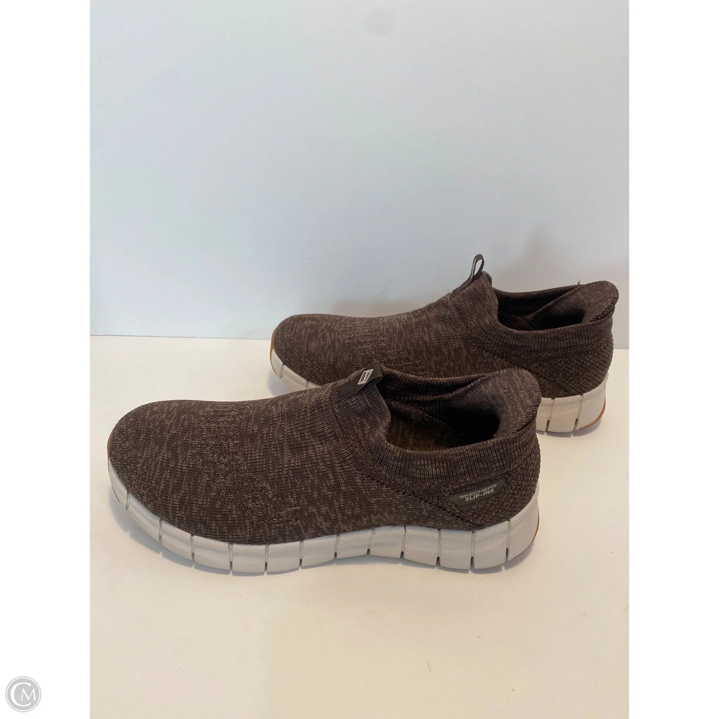 Shoes Athletic By Skechers In Taupe, Size: 9