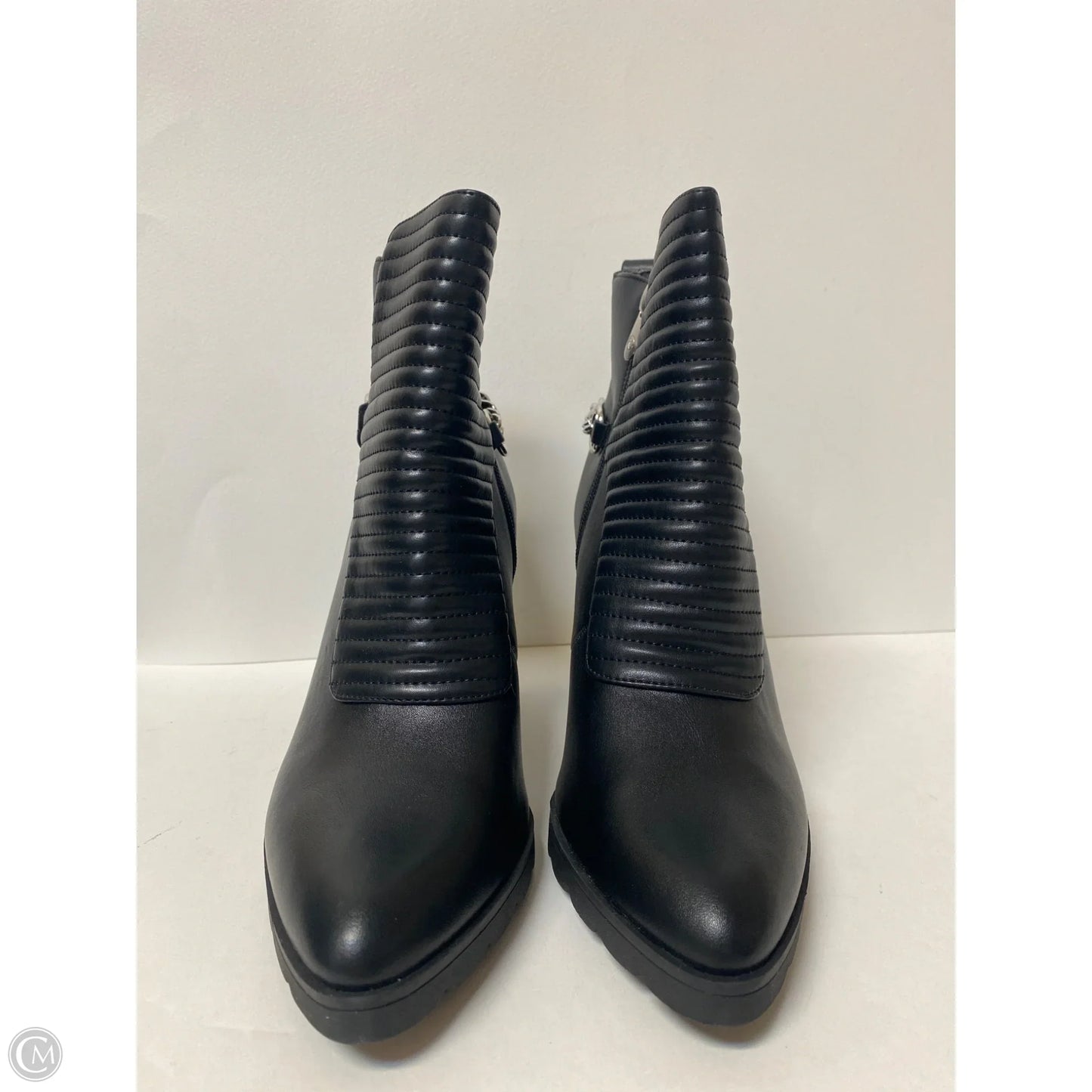 Boots Ankle Heels By Adrienne Vittadini In Black, Size: 9