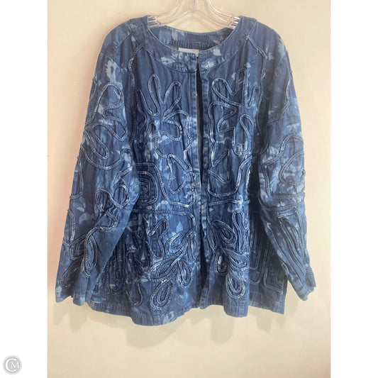Jacket Denim By Liz And Me In Blue Denim, Size: 2x