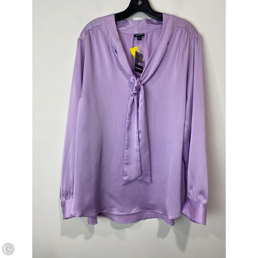 Top Long Sleeve By Torrid In Purple, Size: 3x