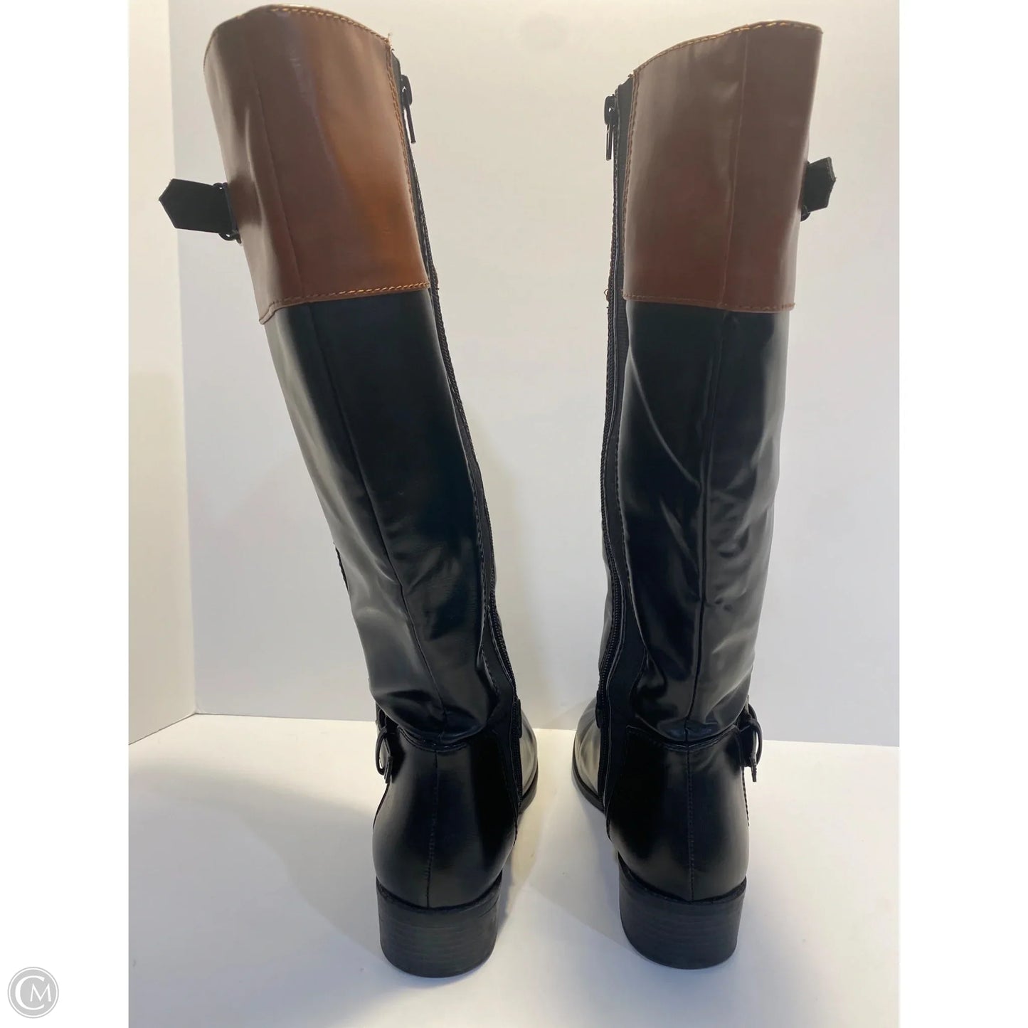 Boots Knee Flats By Rampage In Black, Size: 8.5