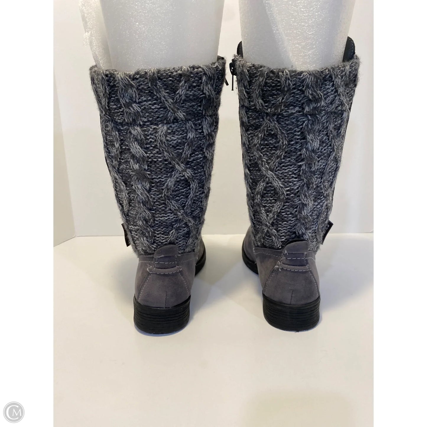 Boots Mid-calf Flats By Muk Luks In Grey, Size: 9