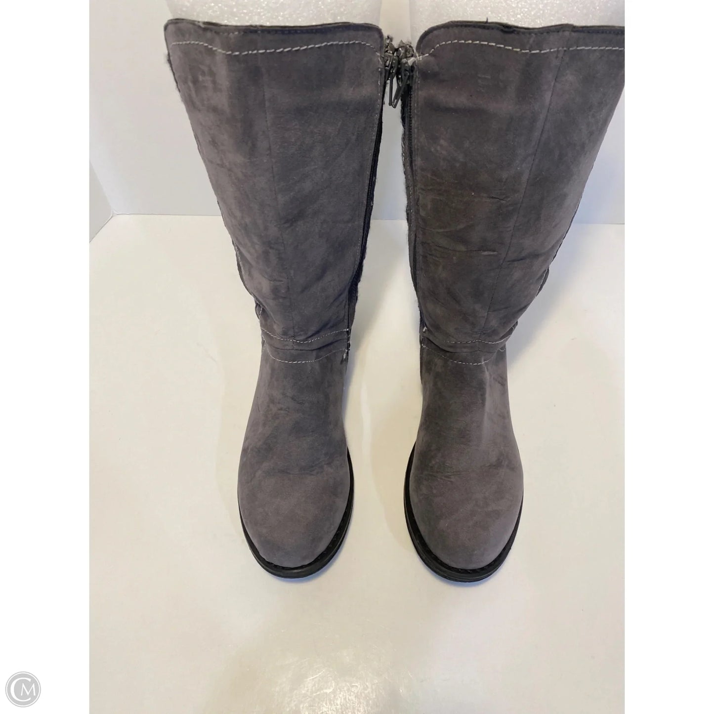 Boots Mid-calf Flats By Muk Luks In Grey, Size: 9