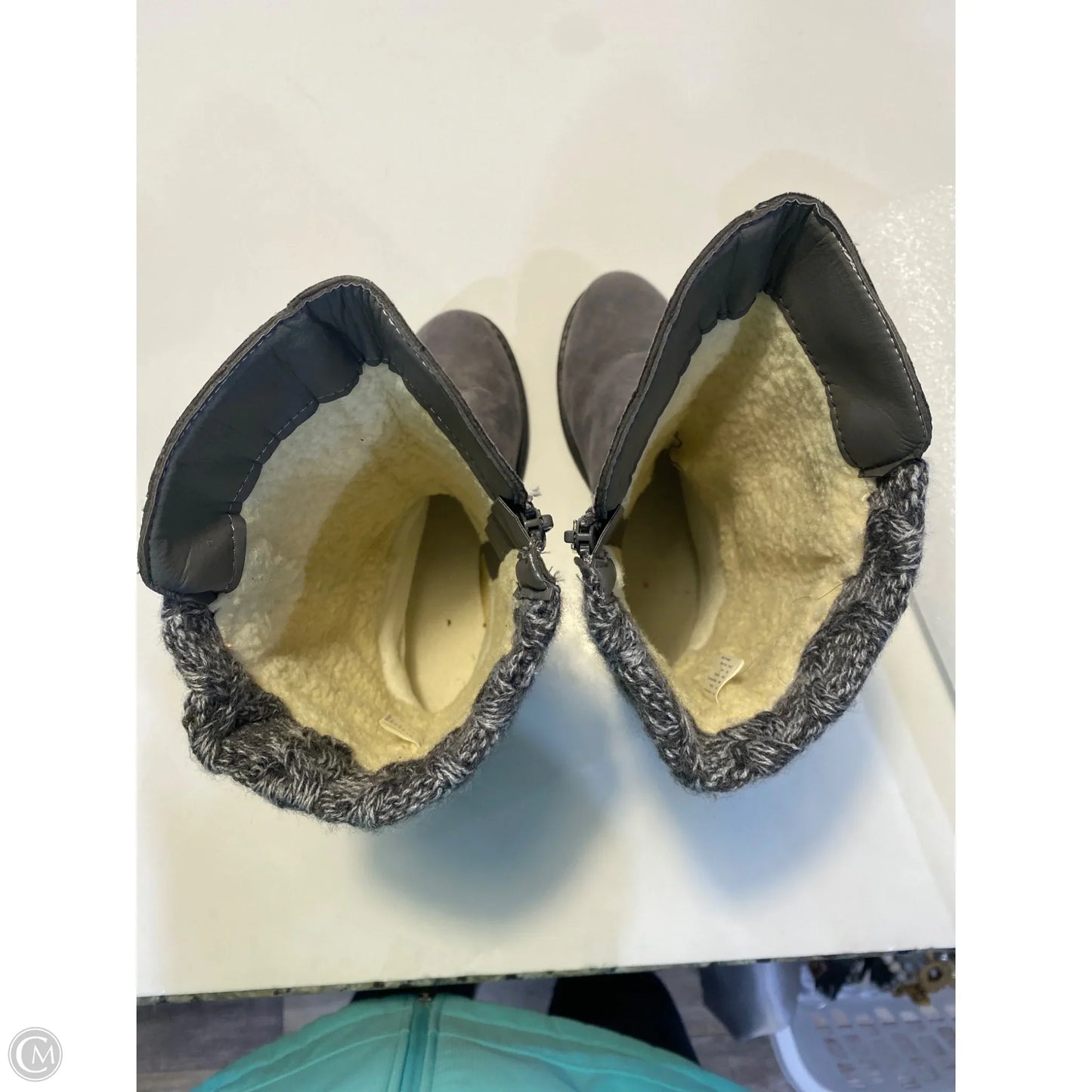 Boots Mid-calf Flats By Muk Luks In Grey, Size: 9