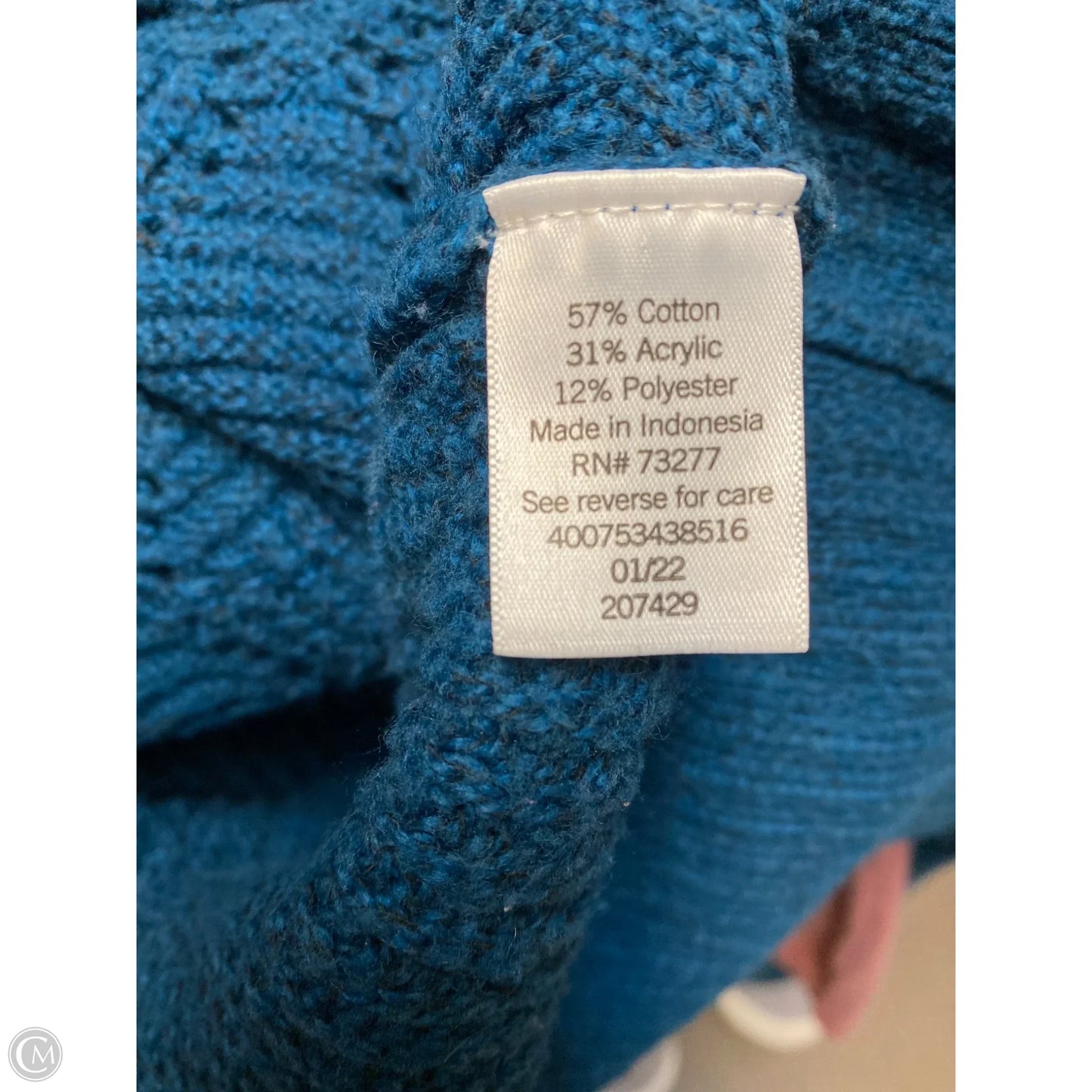 Sweater By Sonoma In Aqua, Size: M