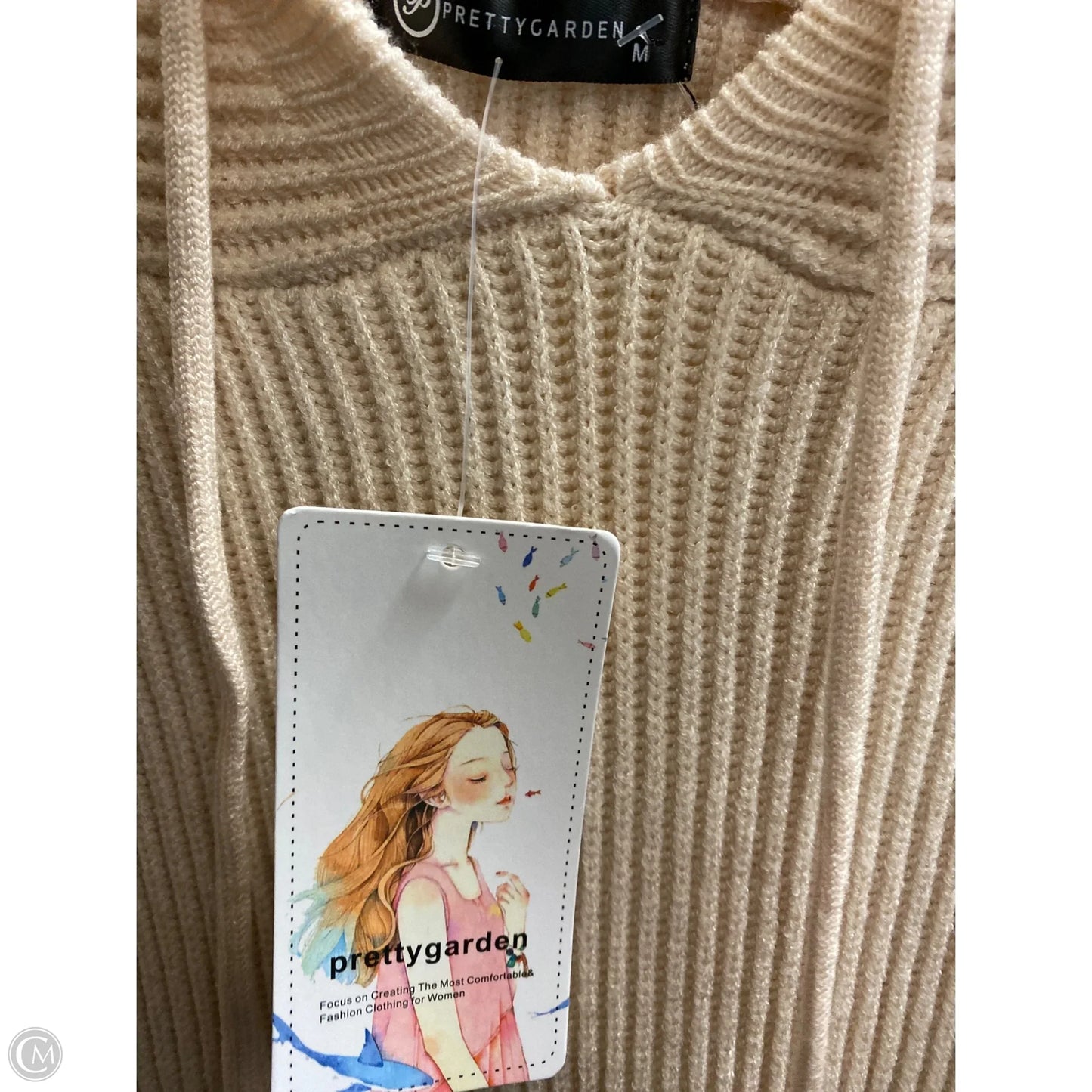 Dress Sweater By Prettygarden In Tan, Size: M