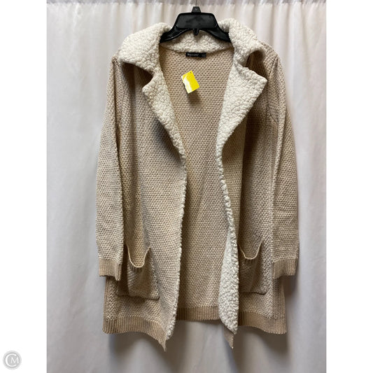 Cardigan By Solutions In Tan, Size: M