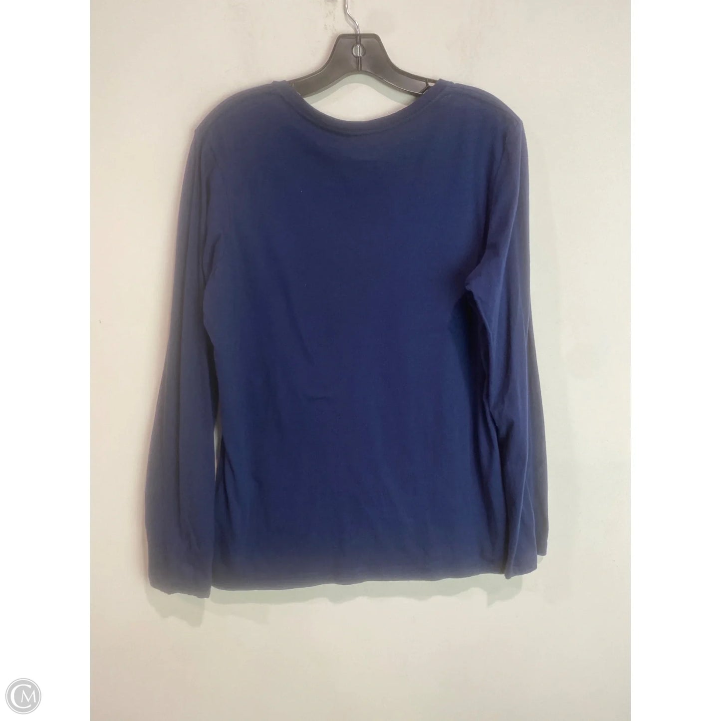 Top Long Sleeve By Majestic In Navy, Size: Xl