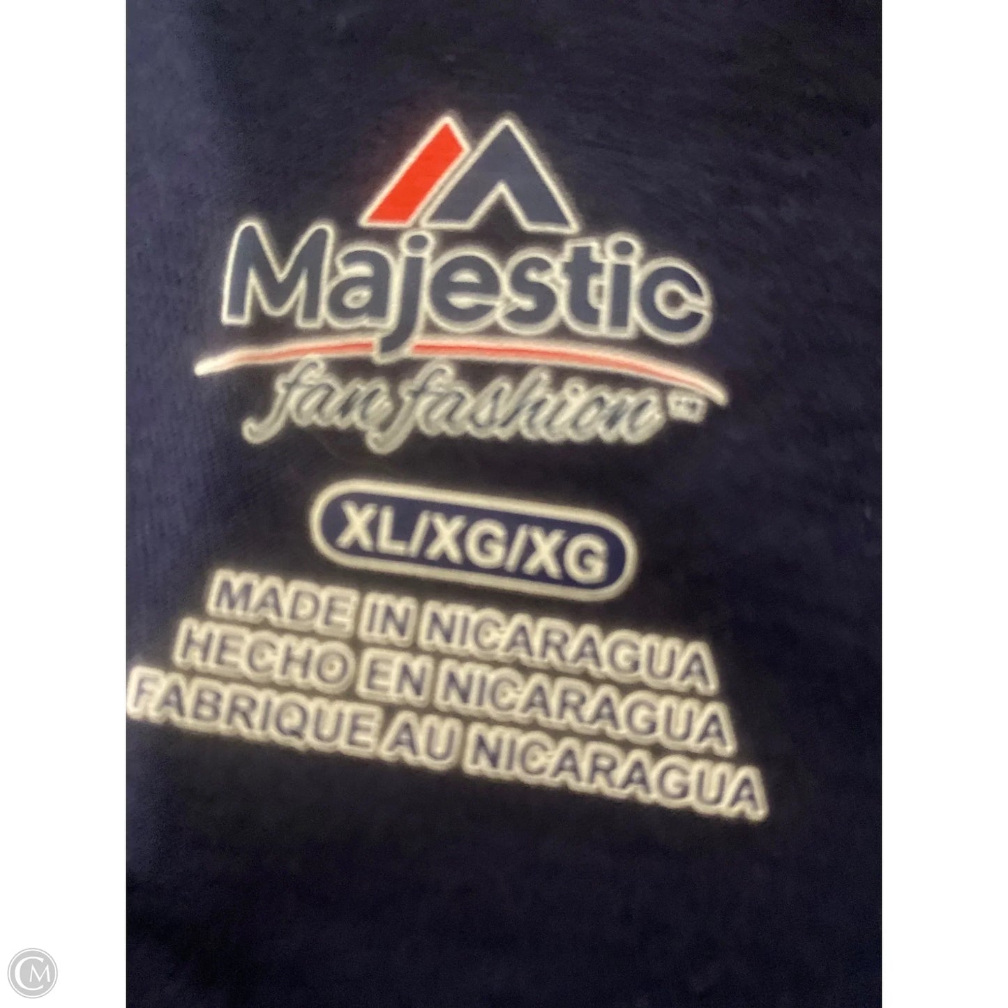 Top Long Sleeve By Majestic In Navy, Size: Xl