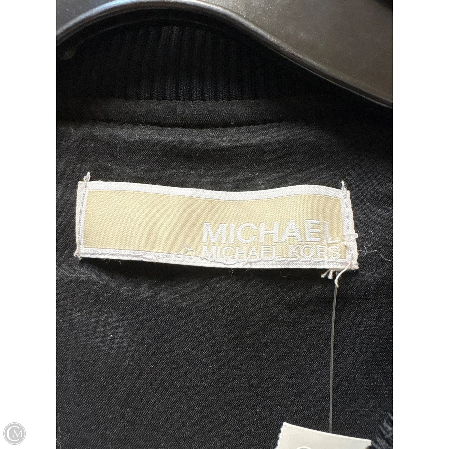 Jacket Moto By Michael By Michael Kors In Black & White, Size: M