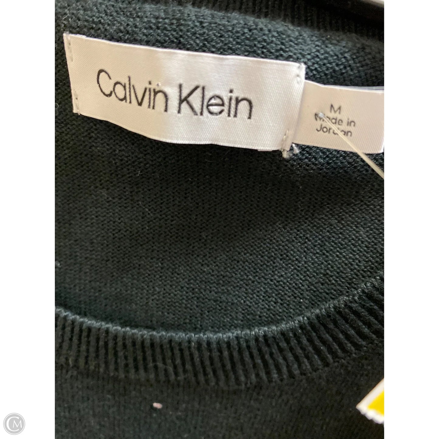 Sweater By Calvin Klein In Black, Size: M