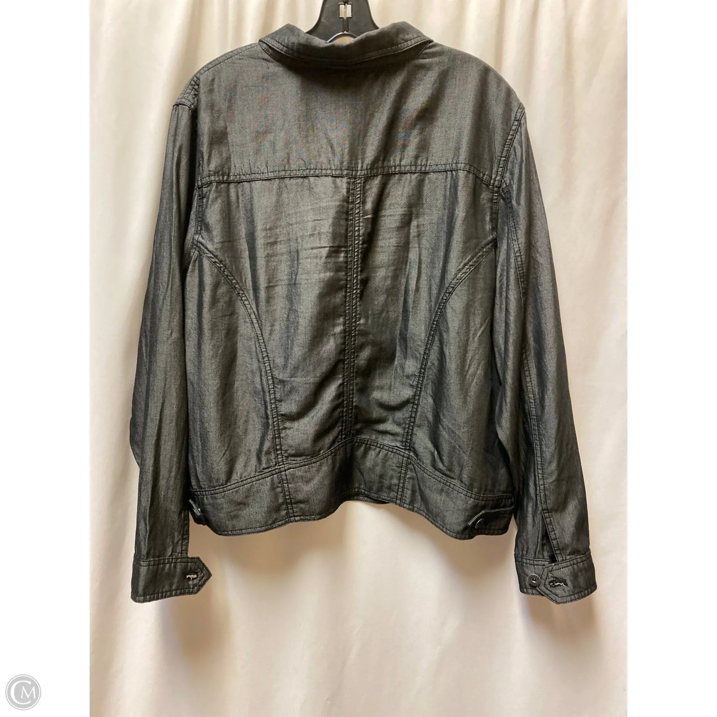 Jacket Moto By Tahari In Black, Size: Xxl