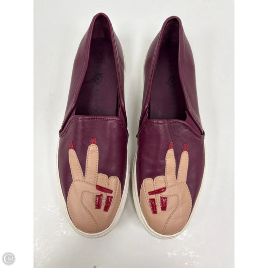 Shoes Flats By Katy Perry In Maroon, Size: 8