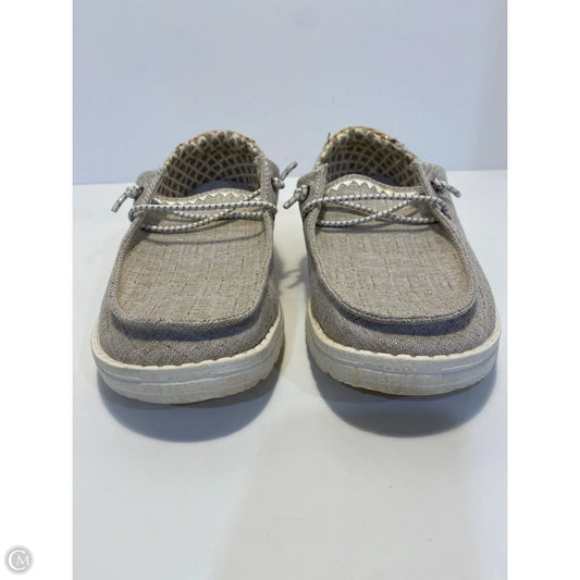 Shoes Flats By Hey Dude In Taupe, Size: 6