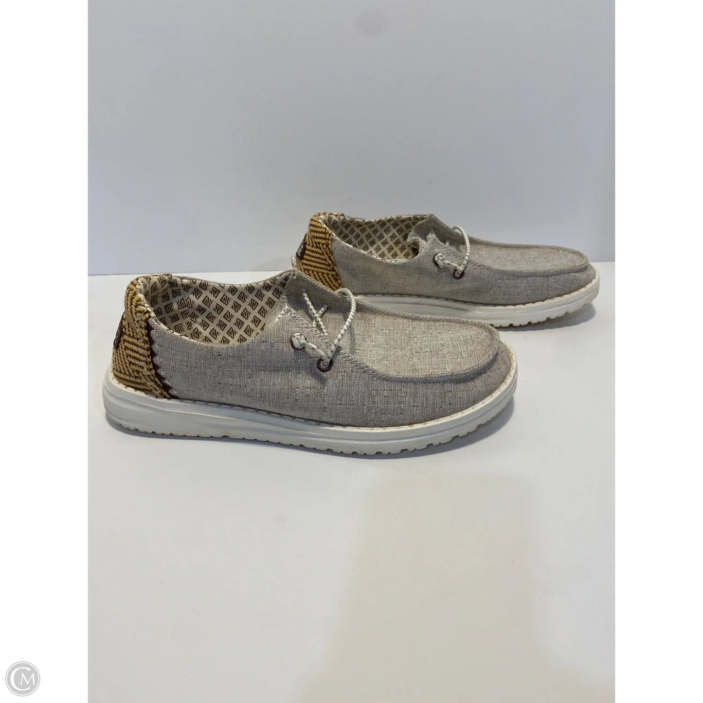 Shoes Flats By Hey Dude In Taupe, Size: 6