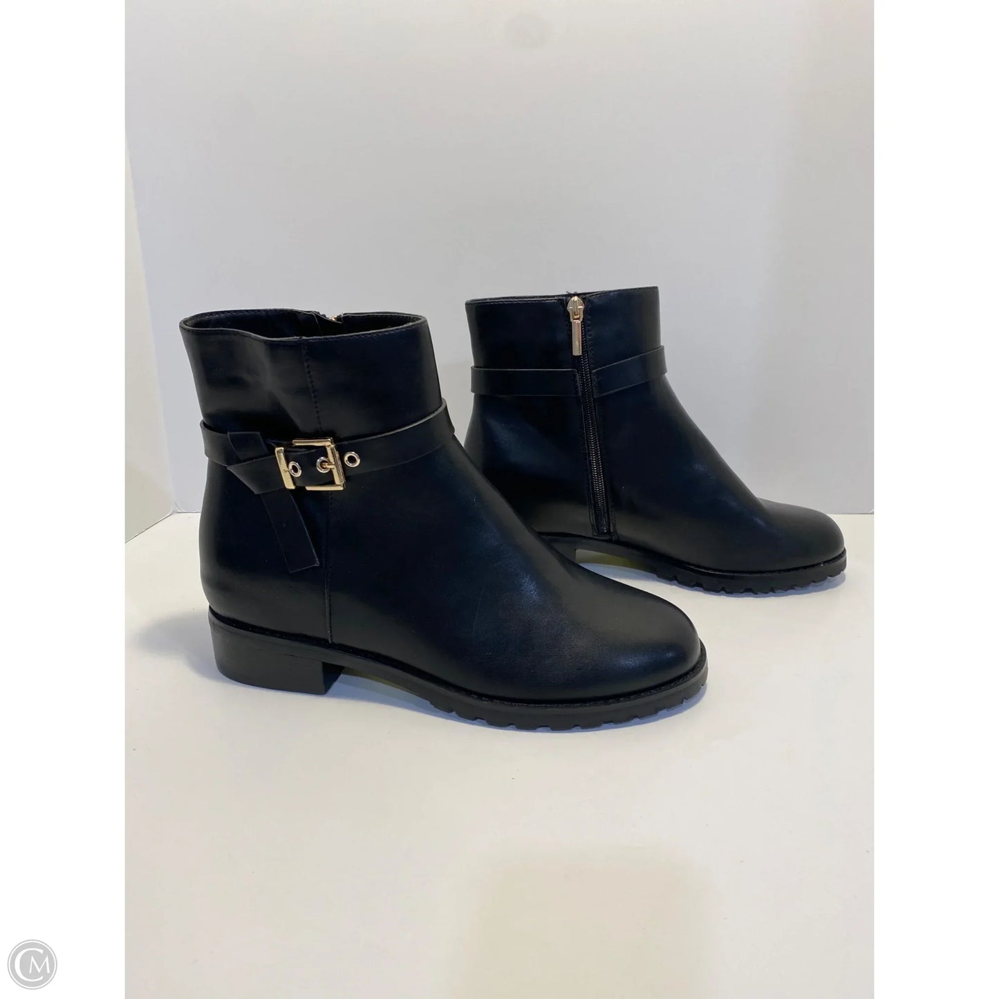 Boots Ankle Flats By Crown And Ivy In Black, Size: 11