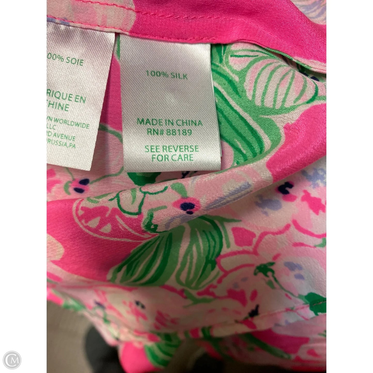 Top Long Sleeve Designer By Lilly Pulitzer In Pink, size M