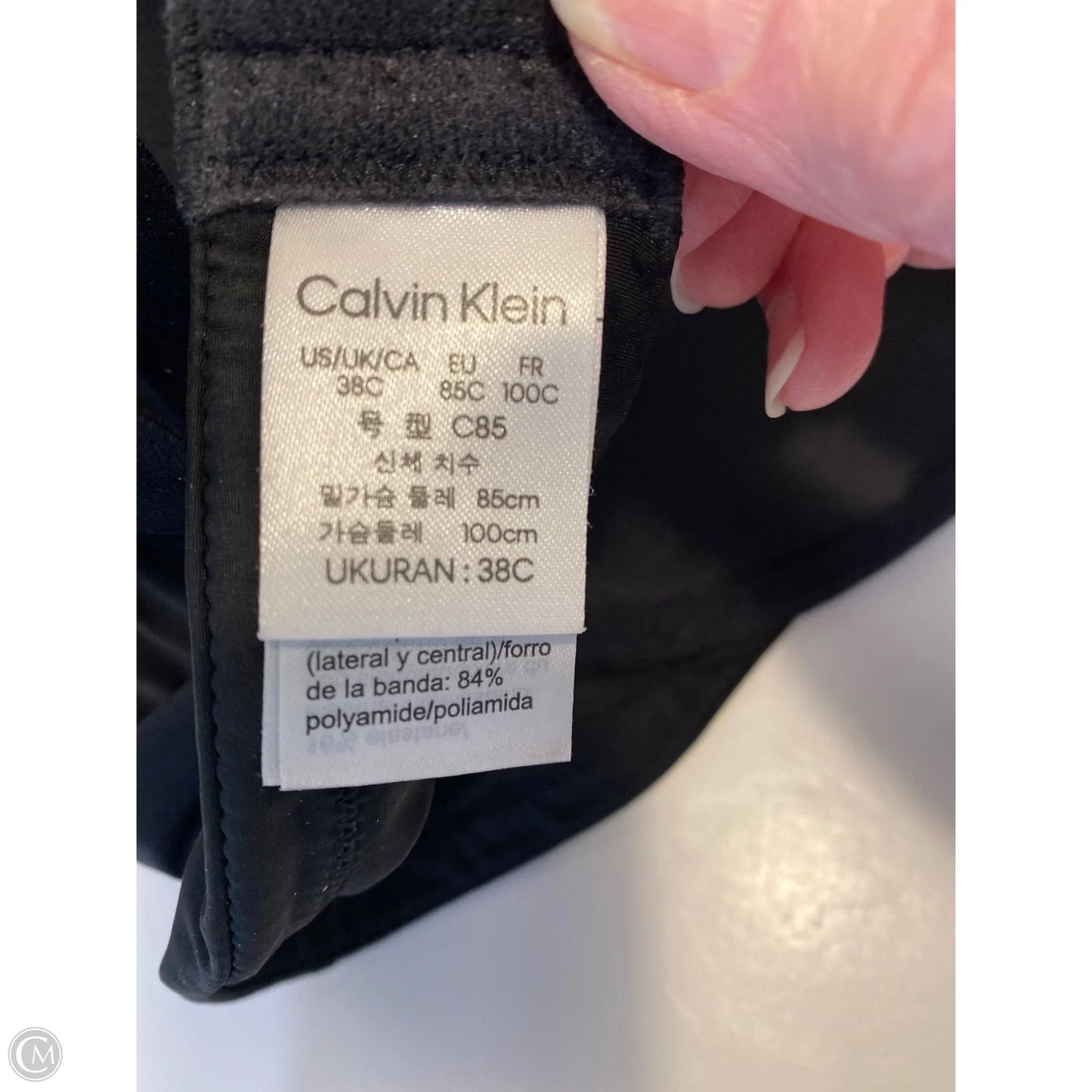 Bra By Calvin Klein In Black, Size: 0