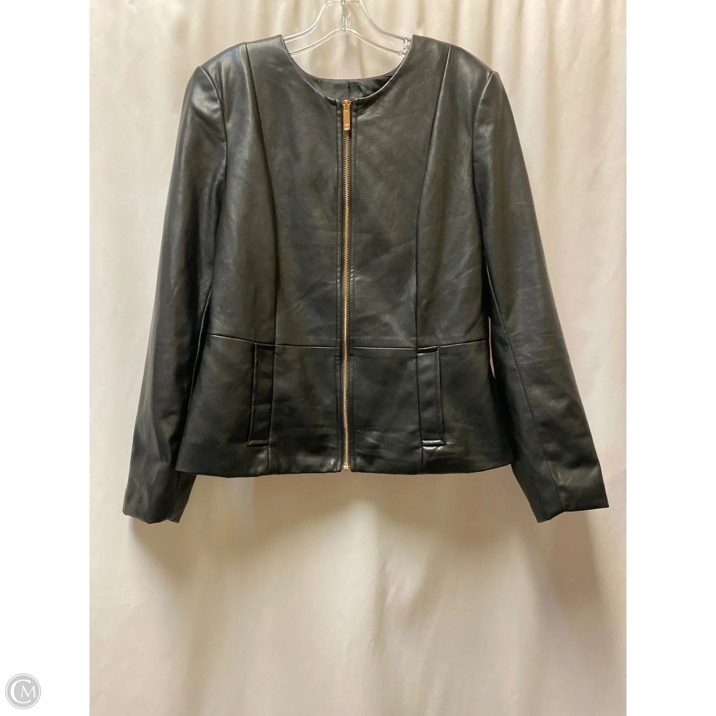 Jacket Moto By Liz Claiborne In Black, Size: Xl