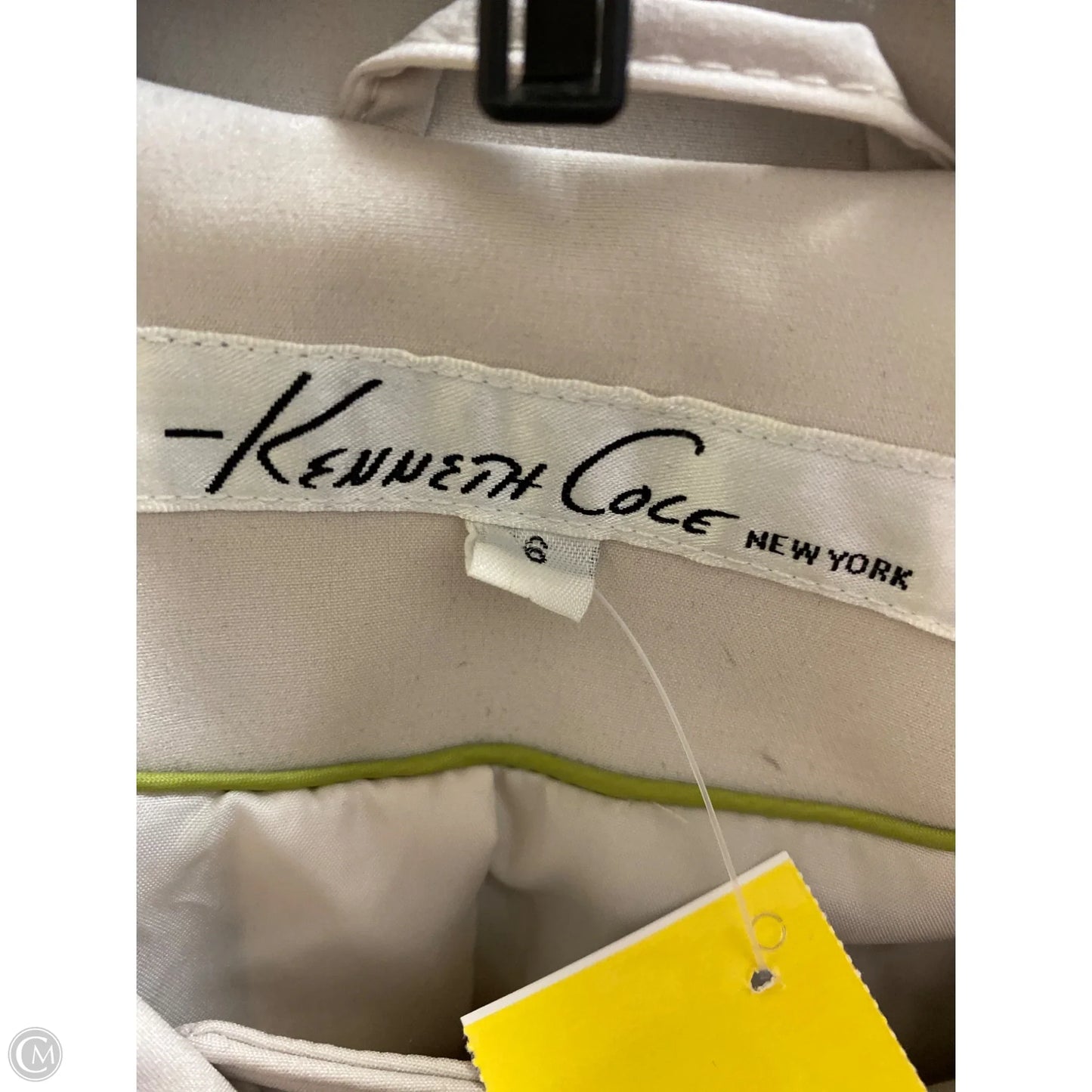 Coat Parka By Kenneth Cole In Cream, Size: S