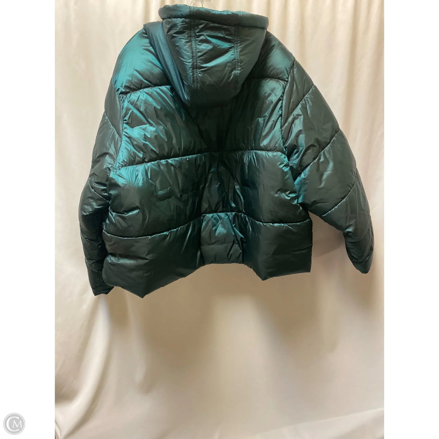 Coat Puffer & Quilted By Ava & Viv In Green, Size: 3x