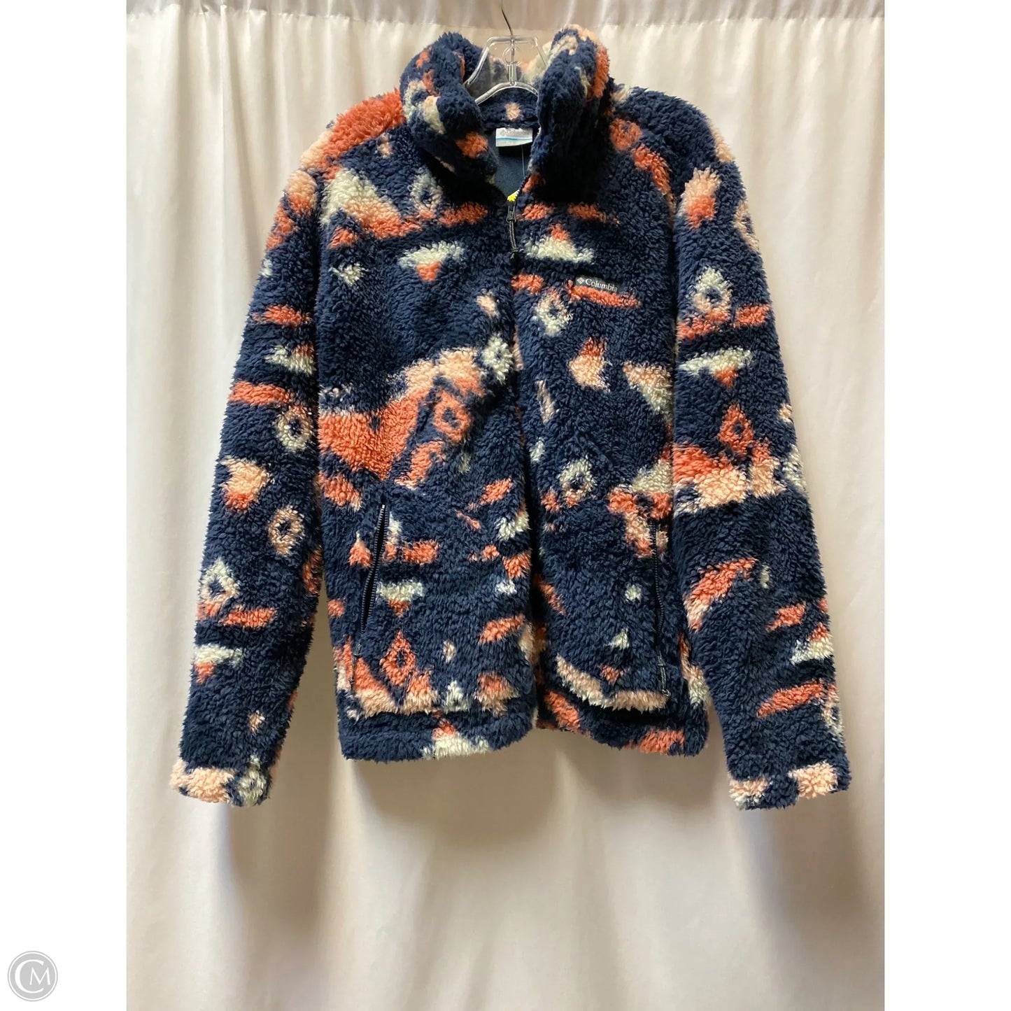 Jacket Faux Fur & Sherpa By Columbia In Blue, Size: L