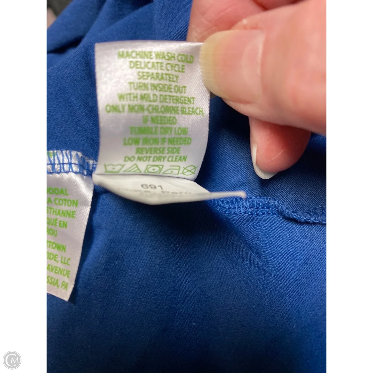 Top Long Sleeve Designer By Lilly Pulitzer In Navy, Size: S