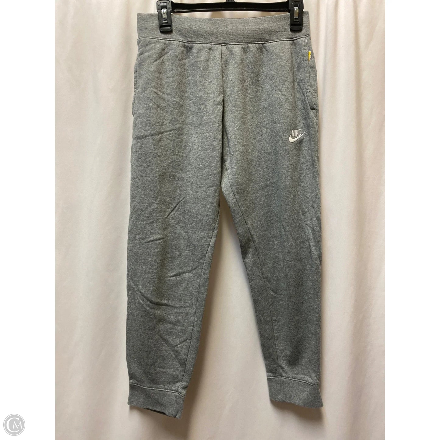 Athletic Pants By Nike In Grey, Size: L