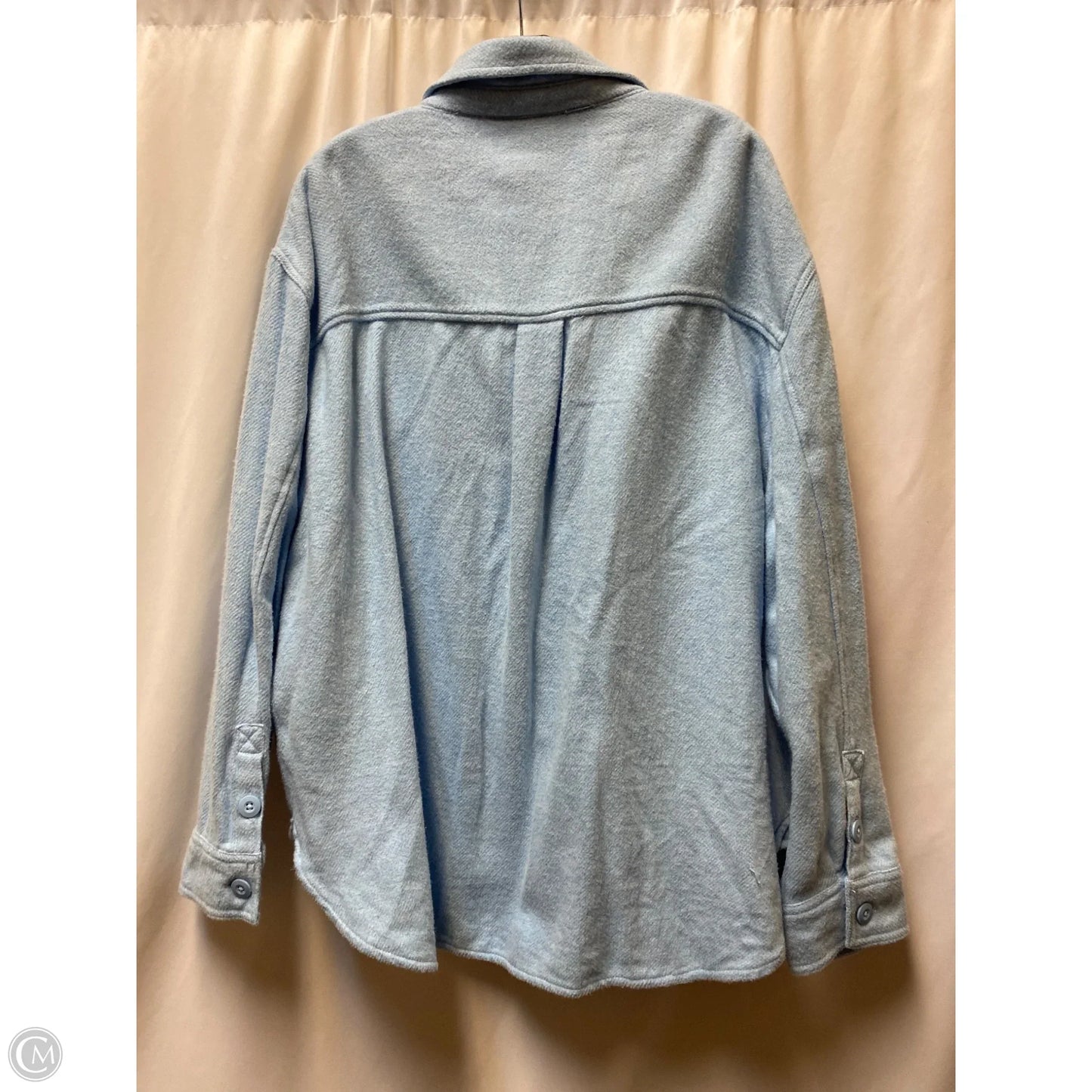 Jacket Shirt By American Eagle In Blue, Size: Xl