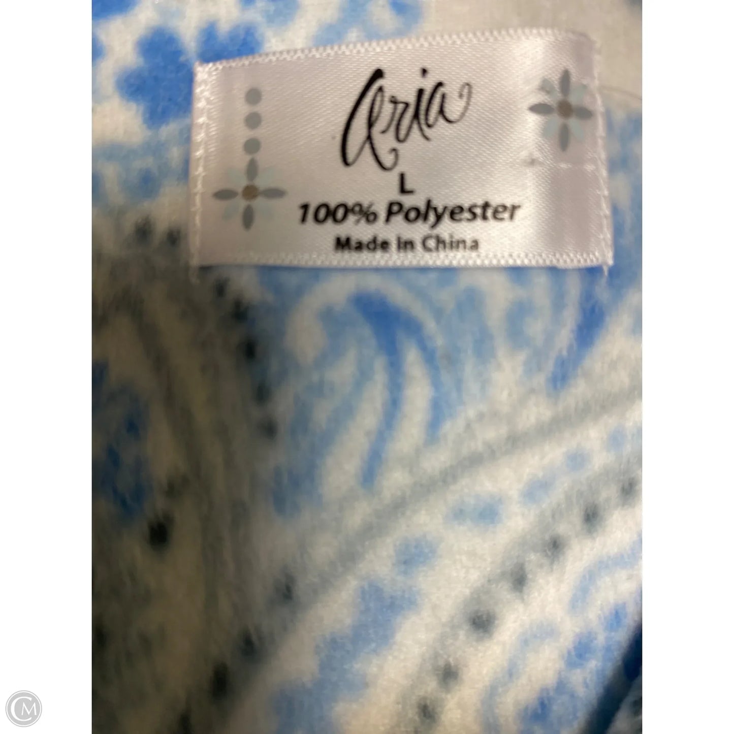 Pajamas 2pc By Aria In Blue, Size: L