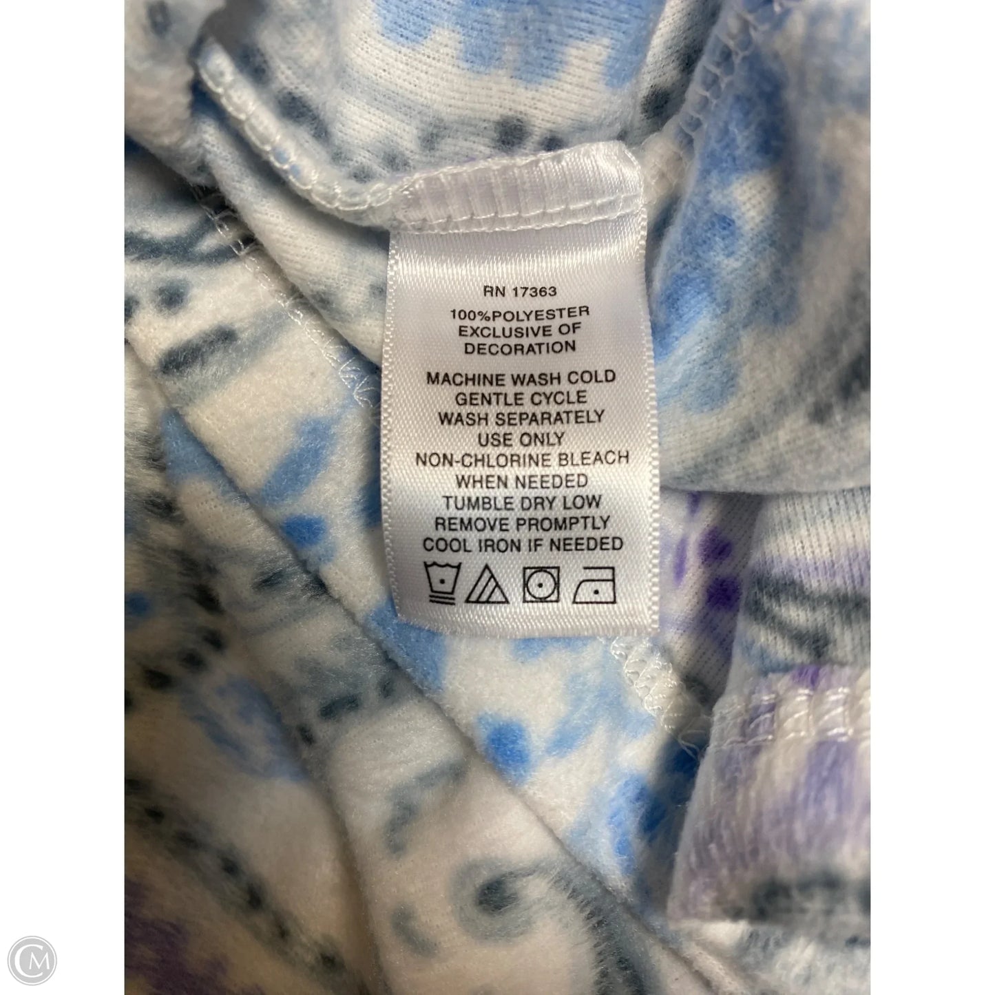 Pajamas 2pc By Aria In Blue, Size: L