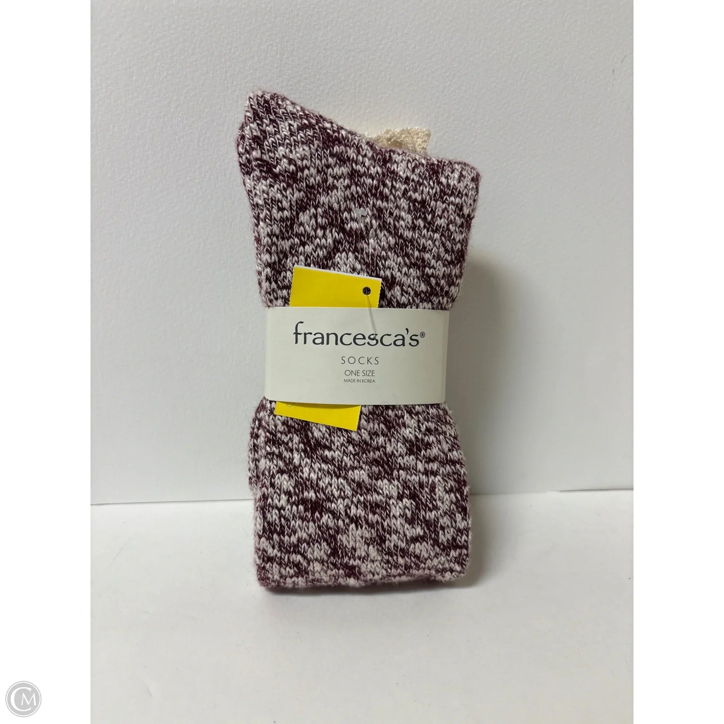 Socks By Francesca's In Maroon, Size: Osfm