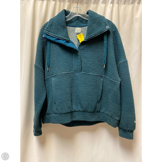 Athletic Sweatshirt Collar By Calia In Aqua, Size: Sp