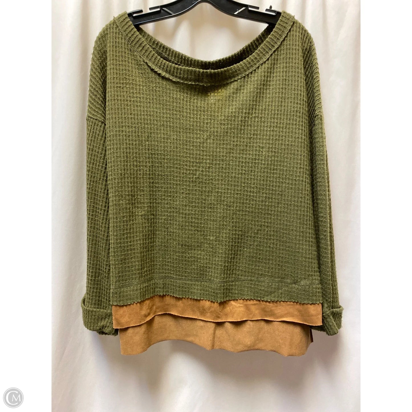 Top Long Sleeve By White Birch In Green, Size: S