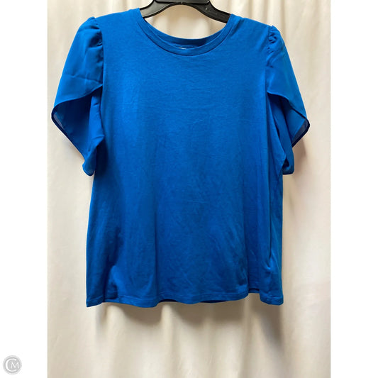 Top Short Sleeve By Michael By Michael Kors In Blue, Size: L