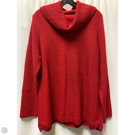 Sweater By Talbots In Red, Size: 1x