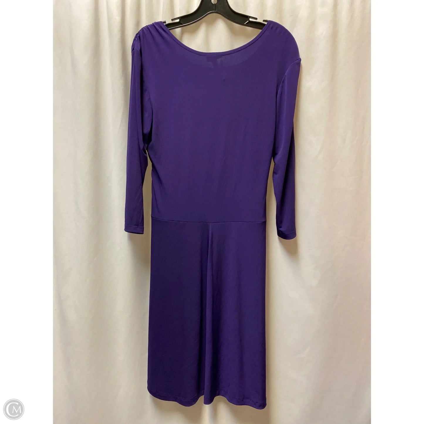 Dress Casual Midi By En Focus In Purple, Size: L