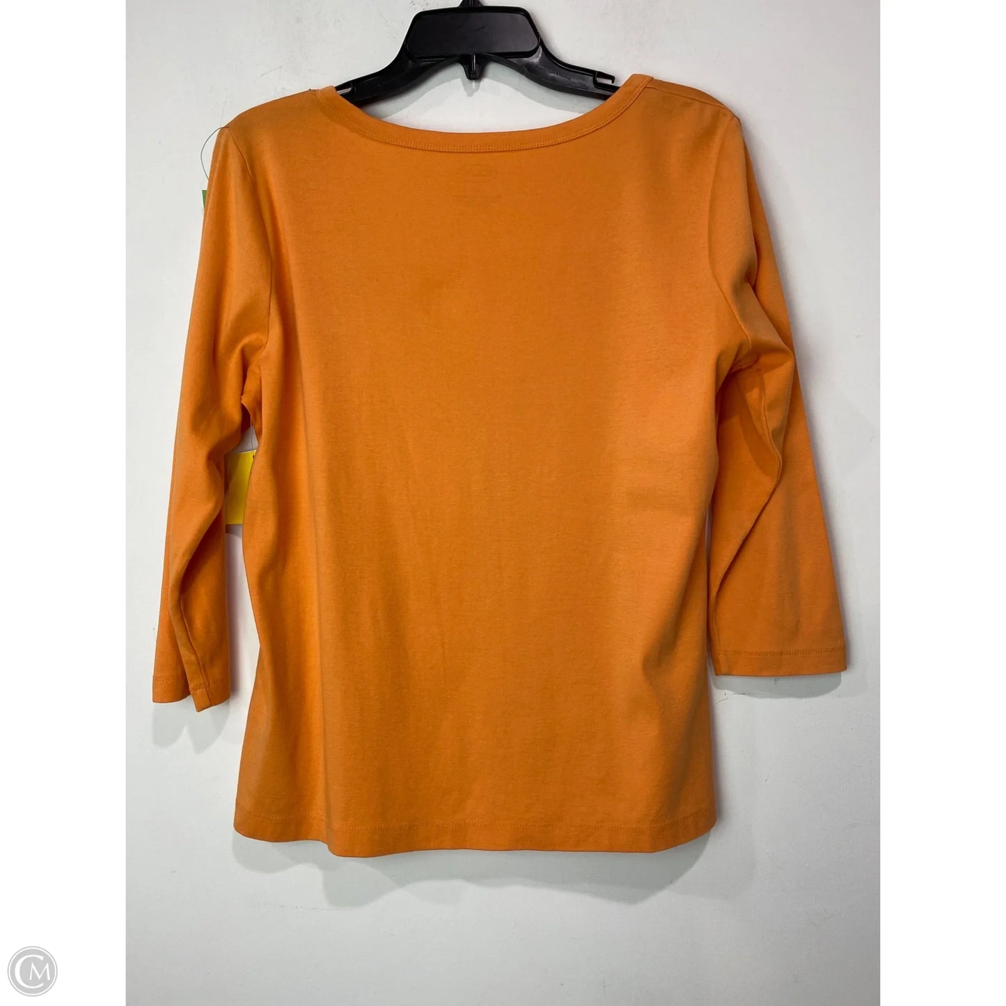 Top 3/4 Sleeve By Talbots In Orange, Size: M