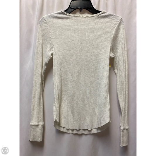 Top Long Sleeve By Aerie In White, Size: M