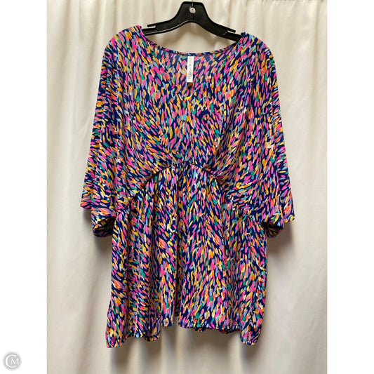 Top Short Sleeve By Dear Scarlett In Multi-colored, Size: Xl