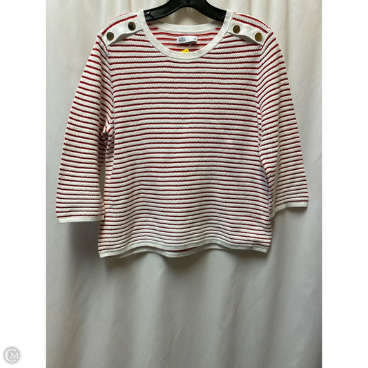 Top Long Sleeve By Croft And Barrow In Red, Size: L