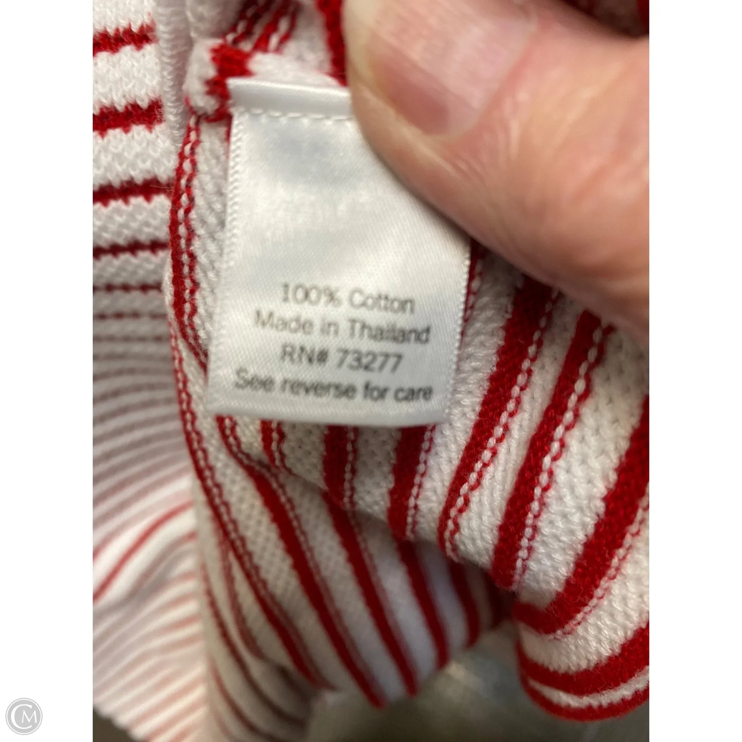 Top Long Sleeve By Croft And Barrow In Red, Size: L