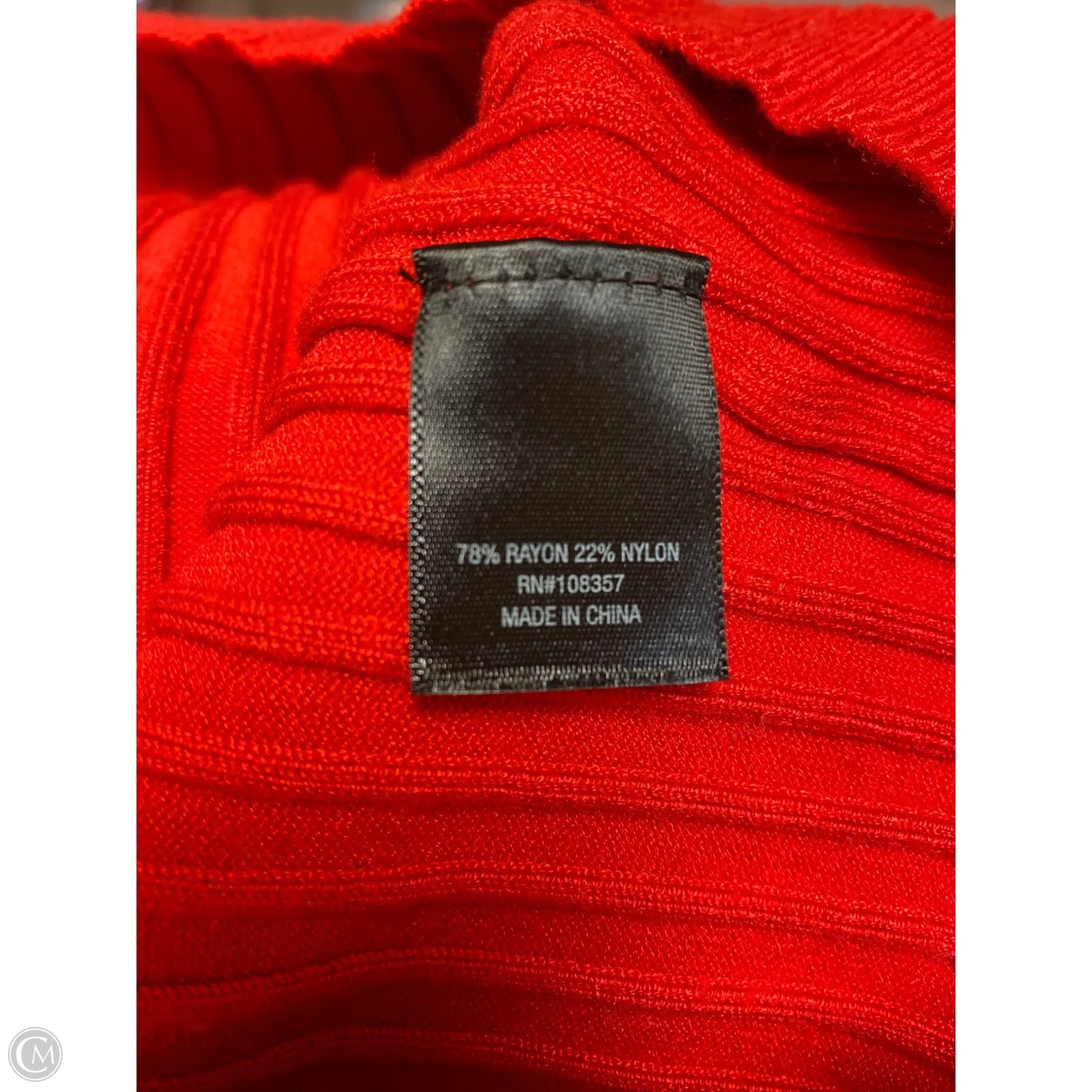 Top Long Sleeve By Worthington In Red, Size: Xl