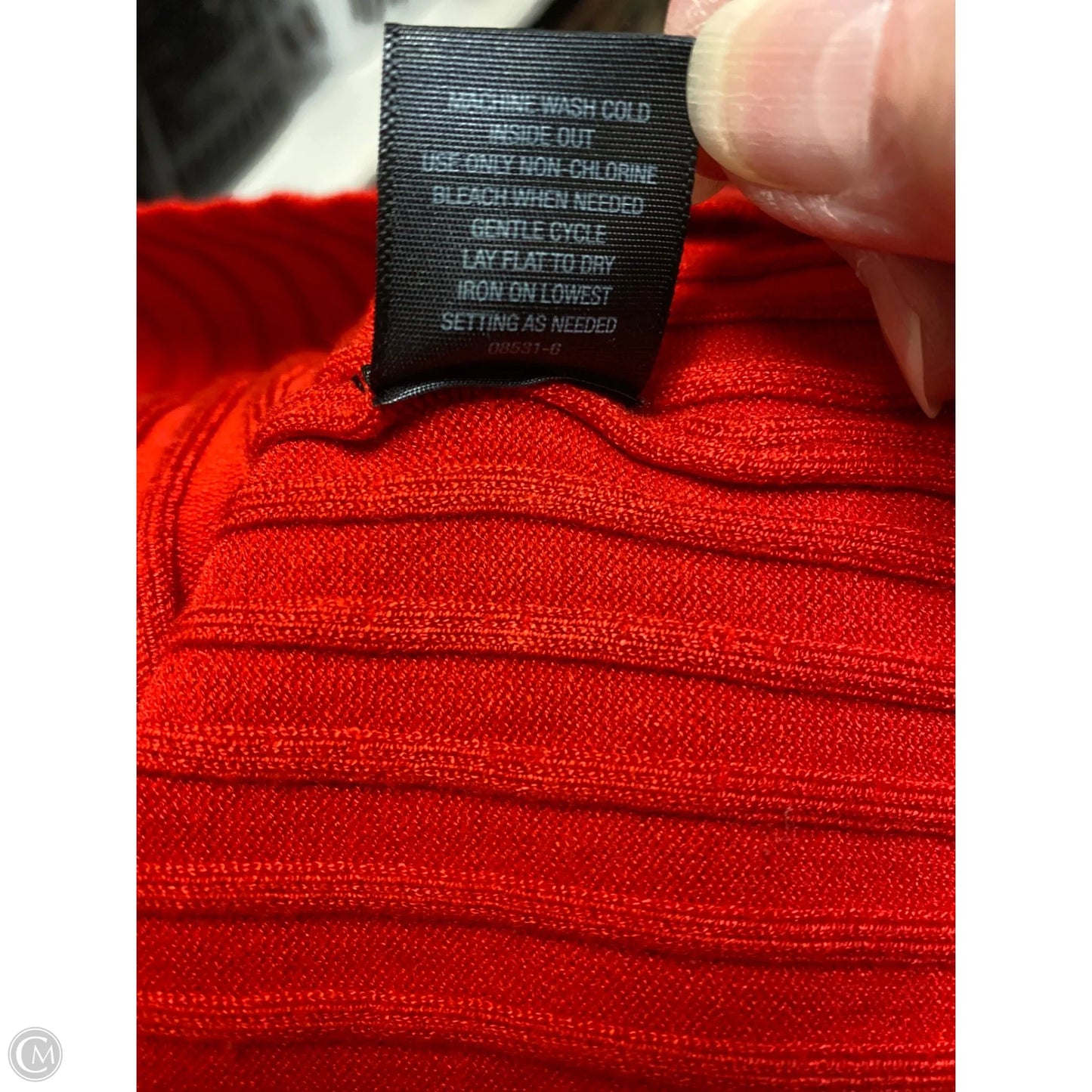 Top Long Sleeve By Worthington In Red, Size: Xl