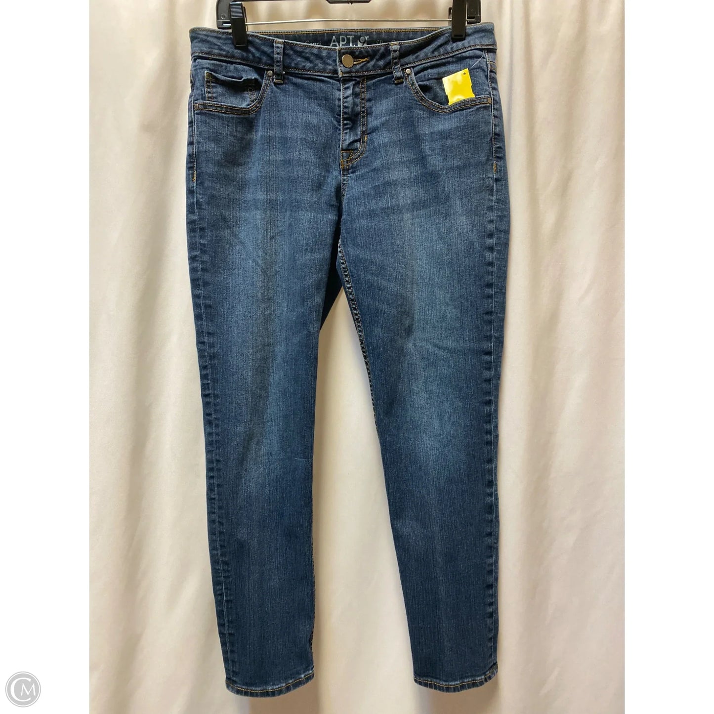 Jeans Skinny By Apt 9 In Blue Denim, Size: 10