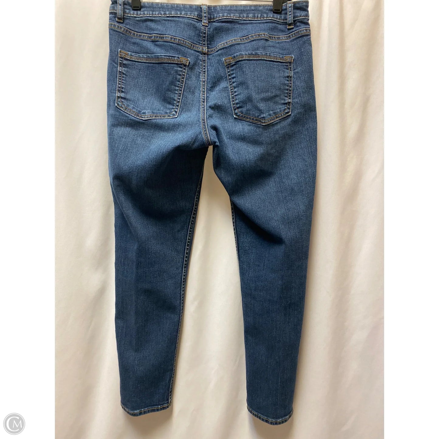 Jeans Skinny By Apt 9 In Blue Denim, Size: 10